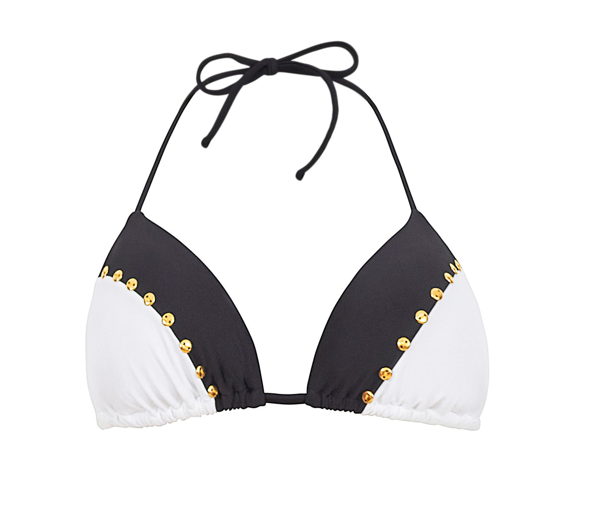 Black and White Bikini Top Sustainable | PQ Swim image 4