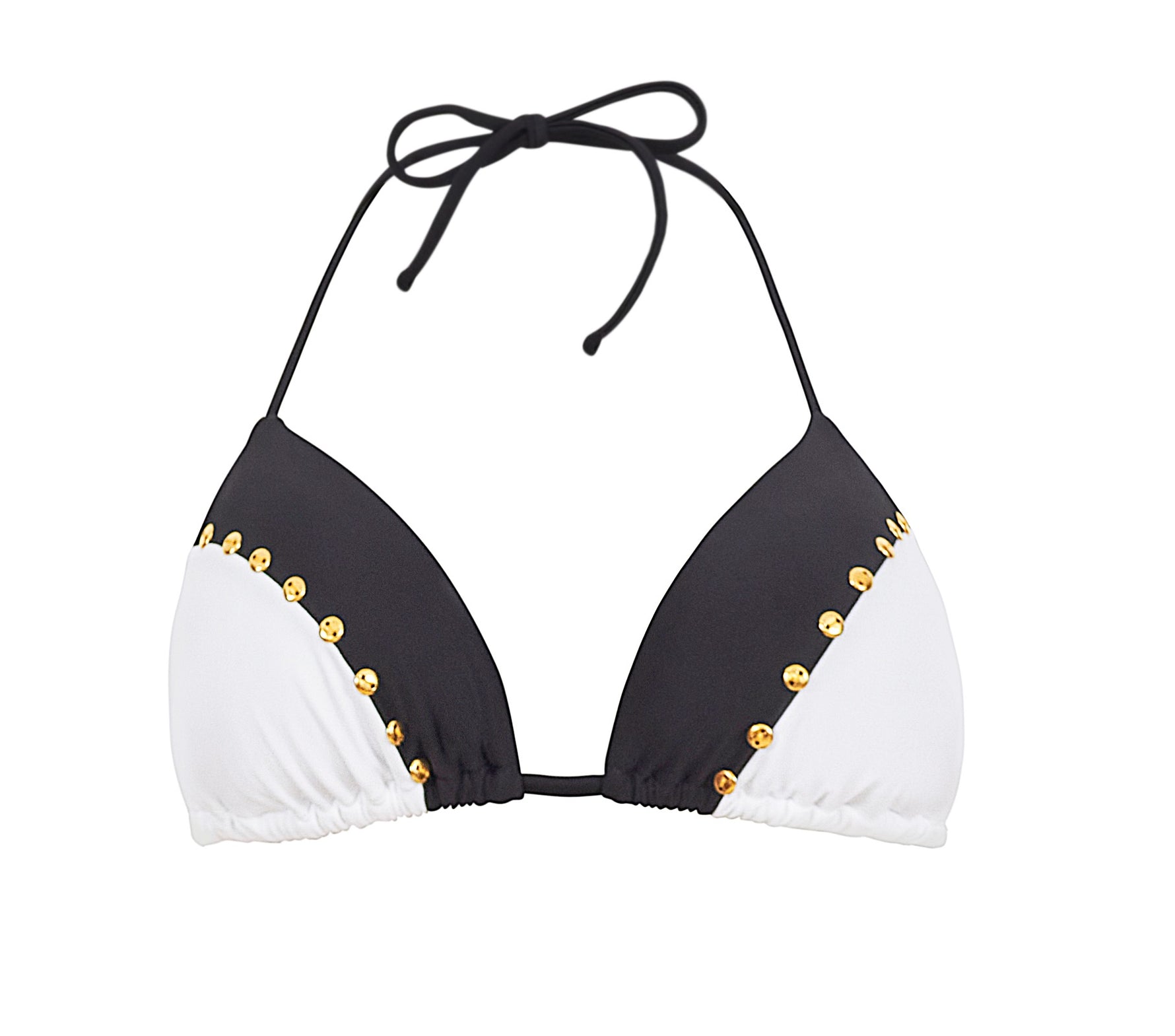 Black and White Bikini Top Sustainable | PQ Swim image 4