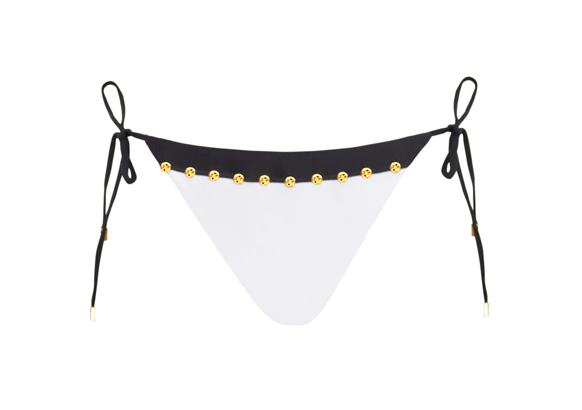 Black and White Bikini Bottoms Sustainable | PQ Swim image 6