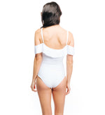 One Piece Swimsuit White Amelia | Boamar Swimwear image 4