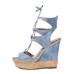 Denim Wedges | Sergio Zelcer image 9
